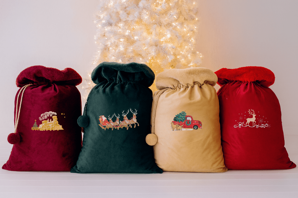 Confetti Kidz Toys Deluxe Embroidered Santa Sacks