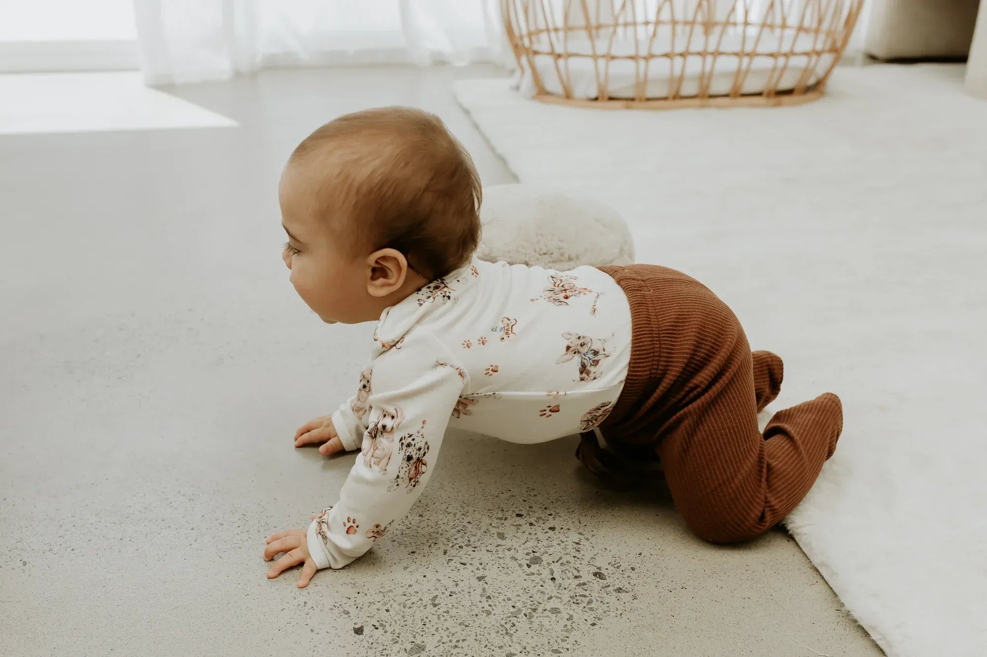 Confetti Kidz Unisex Onesie Pawfect Pals - L/S Bodysuit
