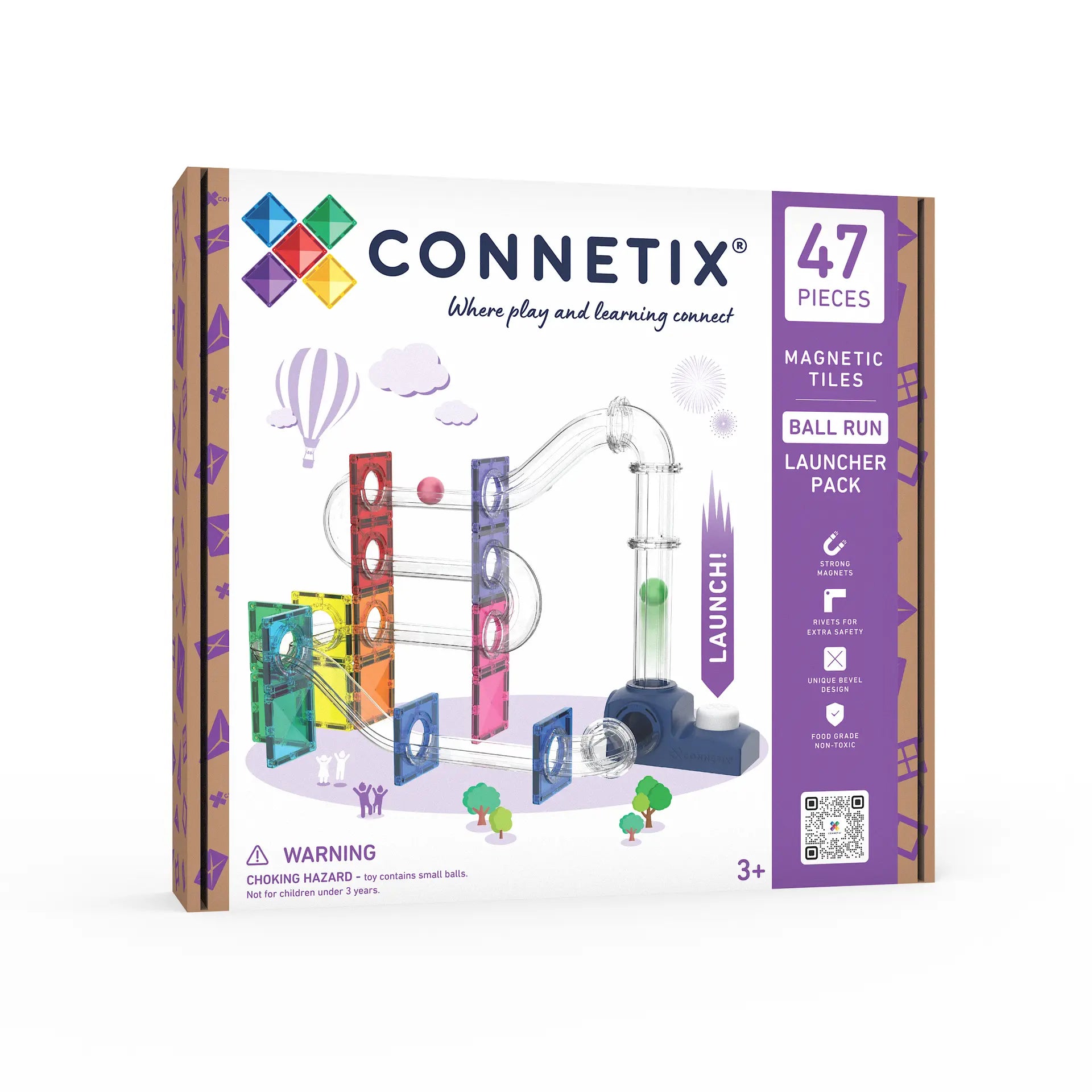 Connetix Toys Connetix - Ball Run Launcher Pack 47 pc