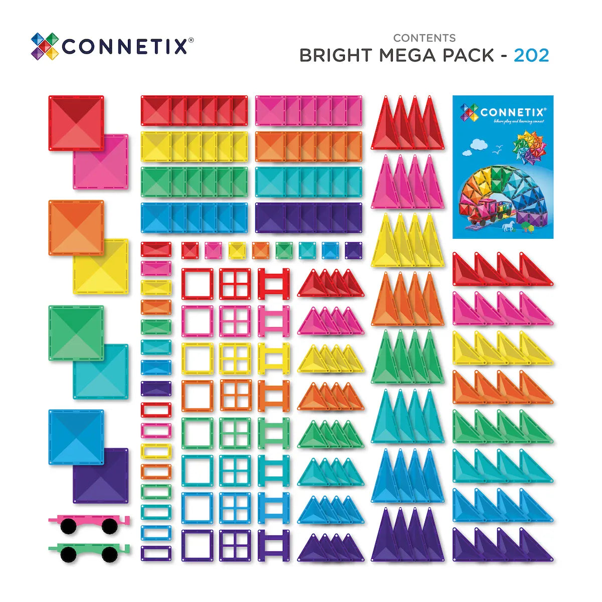 Connetix Toys Connetix - Bright Mega Pack 202 pc