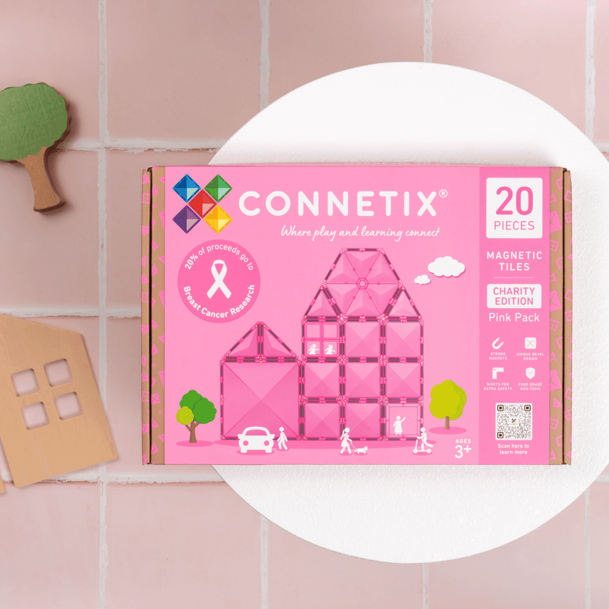 Connetix Toys Connetix - Charity Pack Pink 20 pc