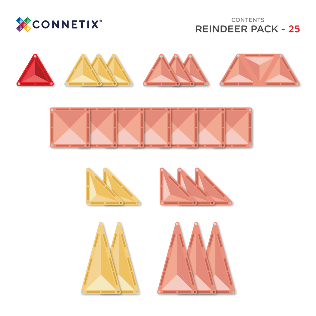 Connetix Toys Connetix -Christmas Reindeer Pack 25pc