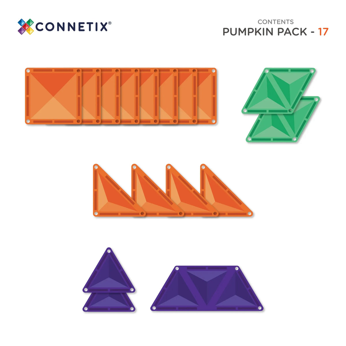 Connetix Toys Connetix - Halloween Pumpkin pack 17pc