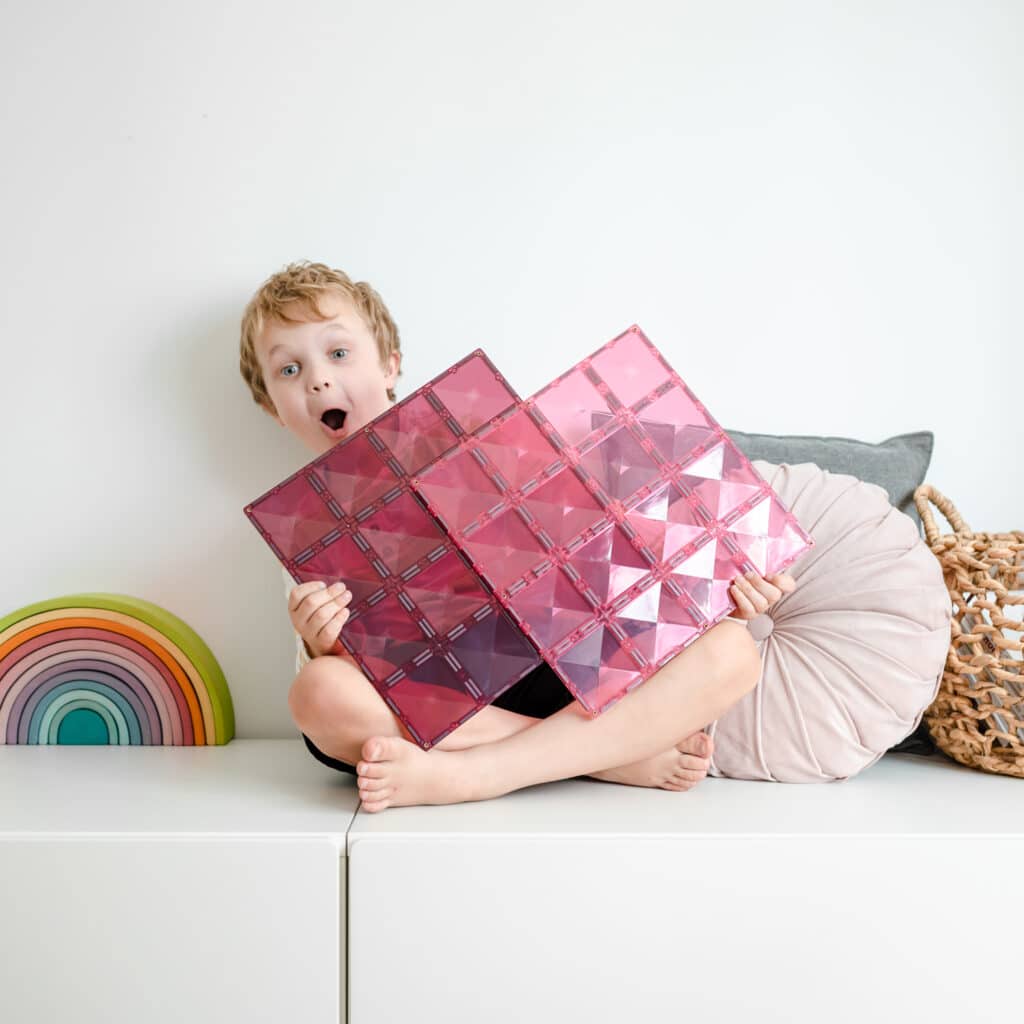Connetix Toys Connetix - Pink & Berry Base Plates 2PC