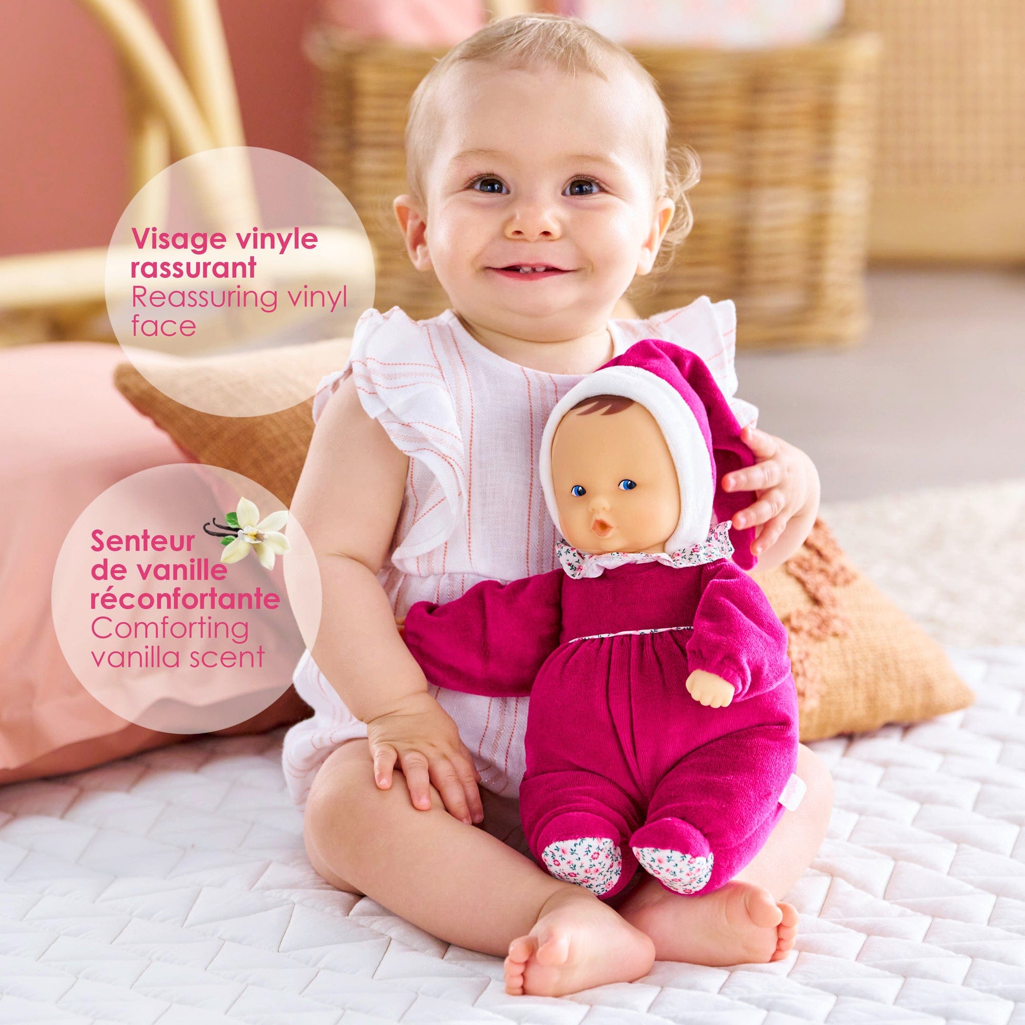 Babipouce Pink Grenadine 28cm - Parnell Baby Boutique