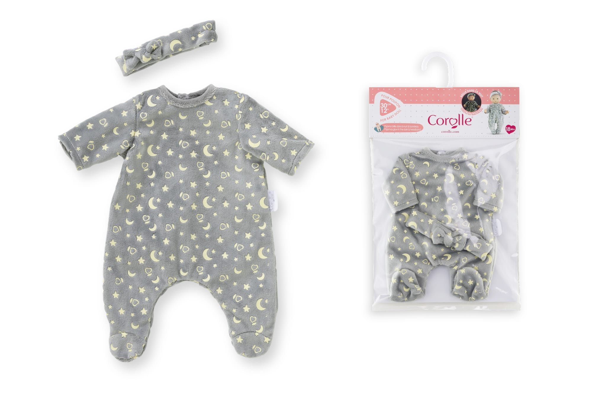 Corolle Toys Corolle Glow In The Dark PJ's & Headband 30cm