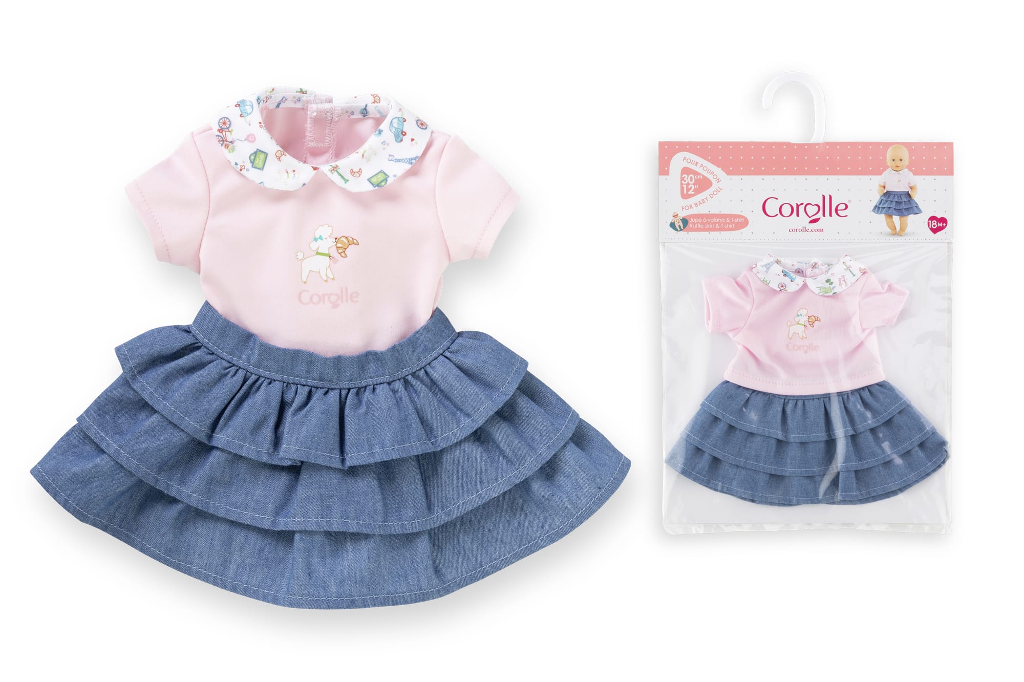 Corolle Toys Corolle Ruffle Skirt and TShirt 30cm
