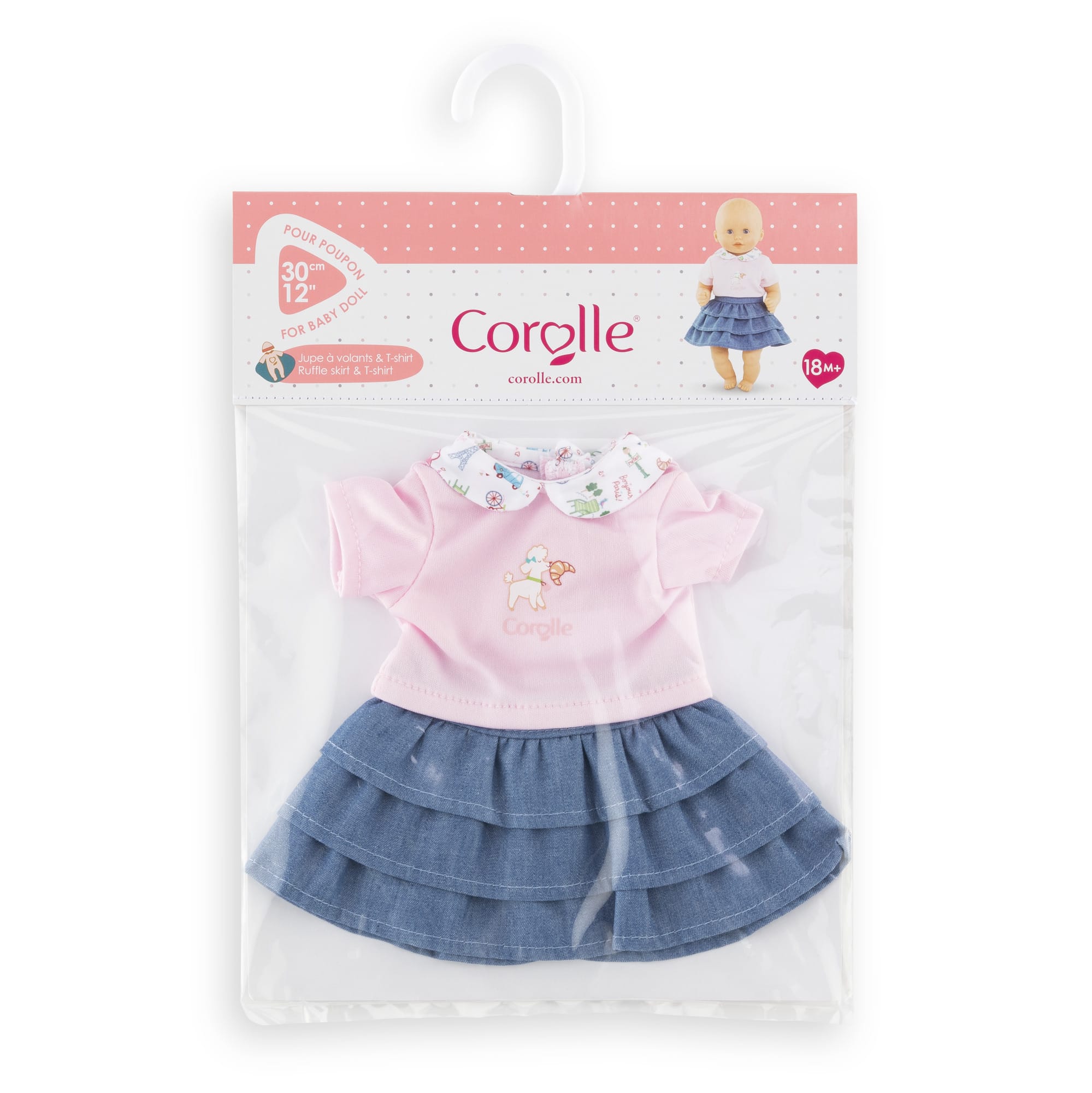 Corolle Toys Corolle Ruffle Skirt and TShirt 30cm