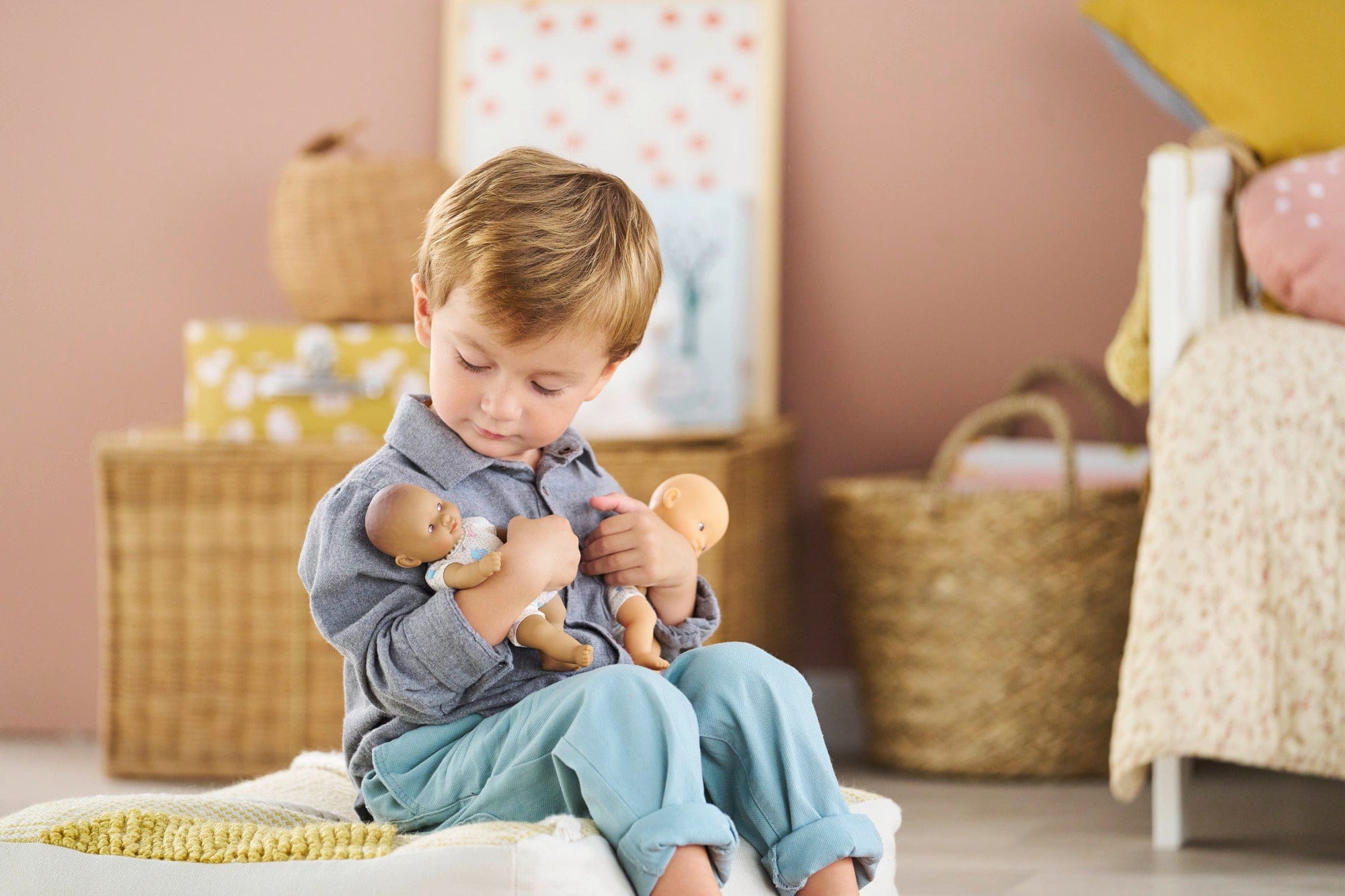 Corolle Toys Mini Calin Rabbits - Brown Eyes