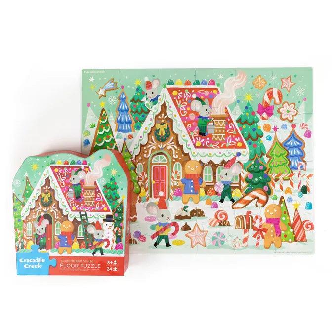 Crocodile Creek Toys Classic Floor Puzzle 24 pc - Gingerbread House