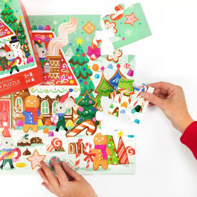 Crocodile Creek Toys Classic Floor Puzzle 24 pc - Gingerbread House