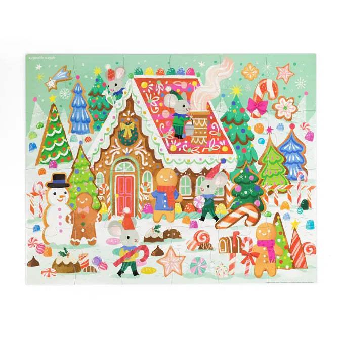 Crocodile Creek Toys Classic Floor Puzzle 24 pc - Gingerbread House