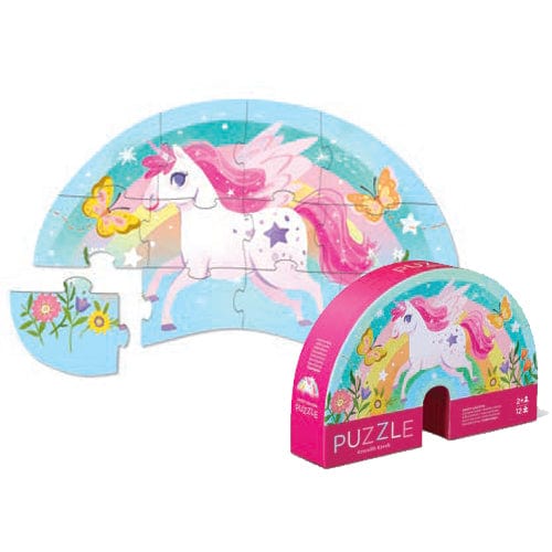 Crocodile Creek Toys Crocodile Creek 12pc Mini Puzzle - Sweet Unicorn