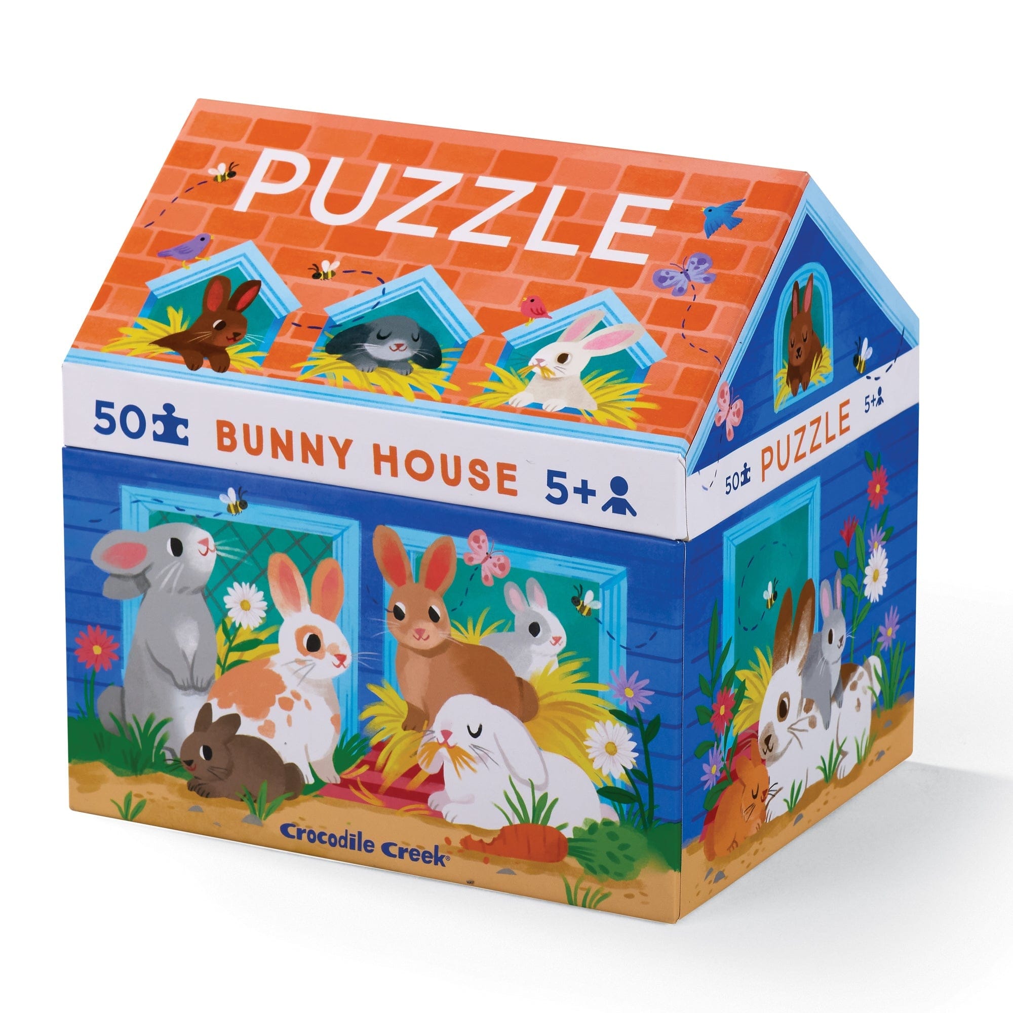 Crocodile Creek Toys Crocodile Creek 50pc House Puzzle - Bunny House