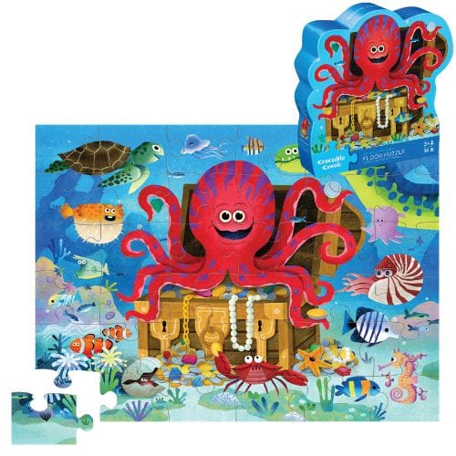 Crocodile Creek Toys Octopus Treasure Floor Puzzle - 36 piece