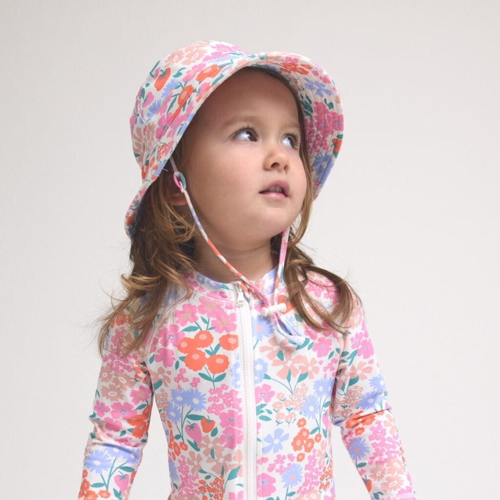 Crywolf Accessories Hats Swim Bucket Hat Berry Garden