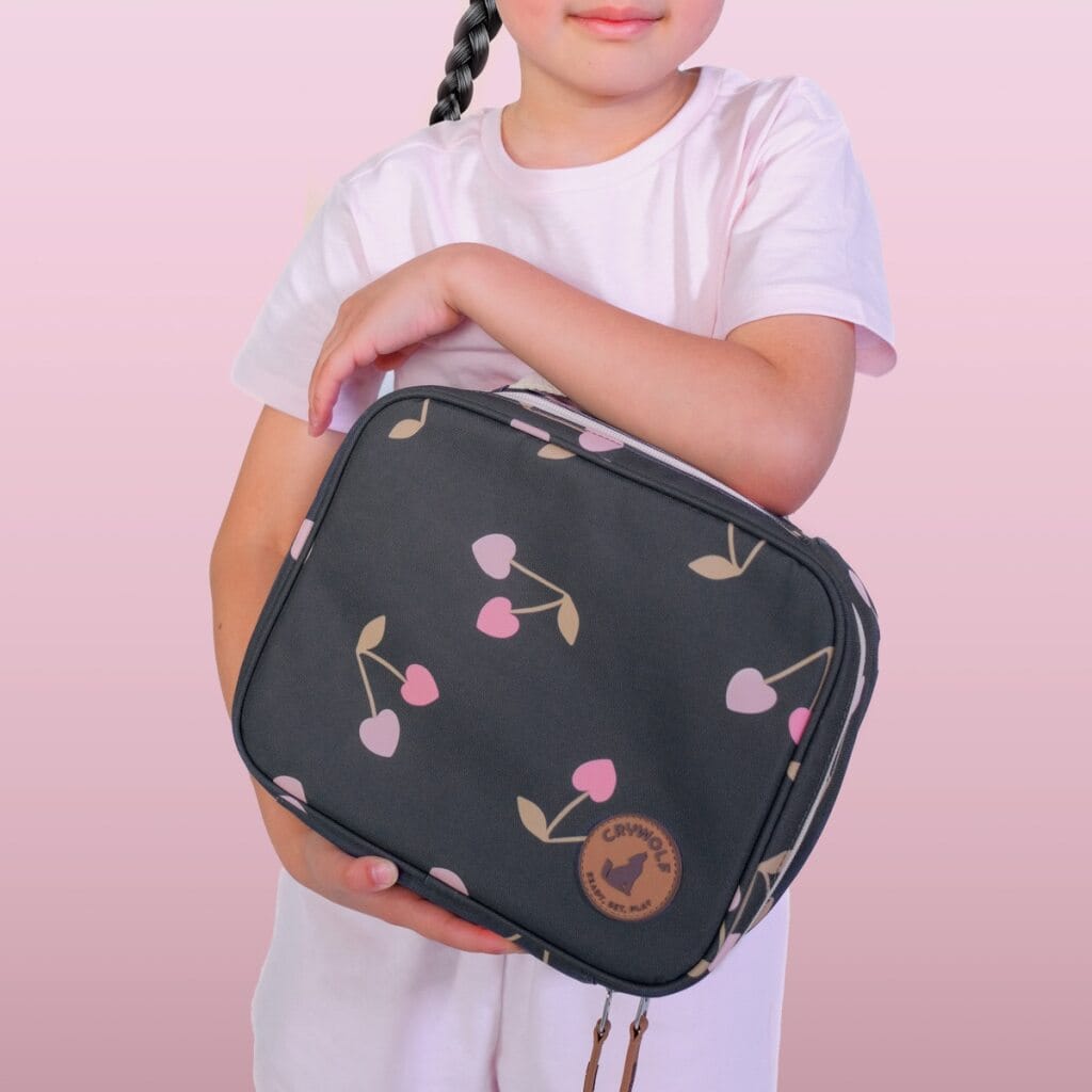 Everyday Lunch Bag - Cherry Hearts - Parnell Baby Boutique