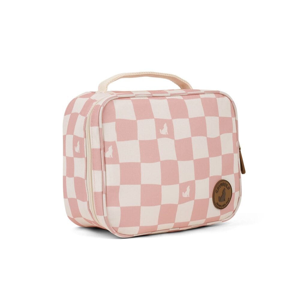 Crywolf Accessory Feeding Everyday Lunch Bag - Pink Check