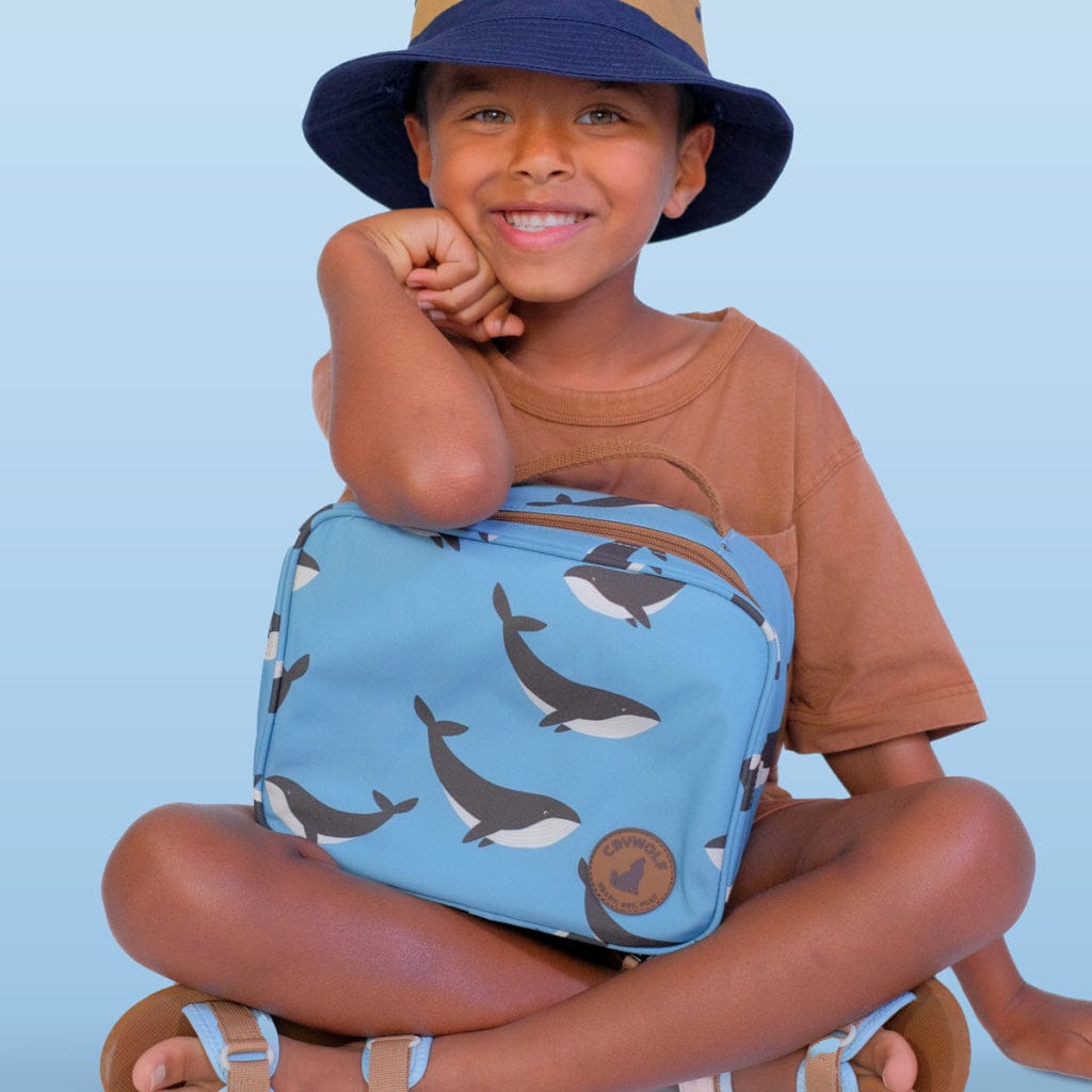 Crywolf Accessory Feeding Everyday Lunch Bag - Whale Trail