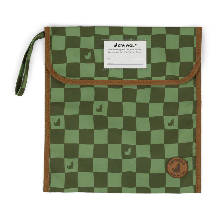 Crywolf Bags Book Bag - Green Check
