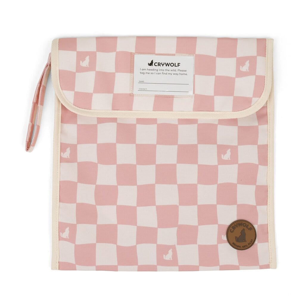 Crywolf Bags Book Bag - Pink Check