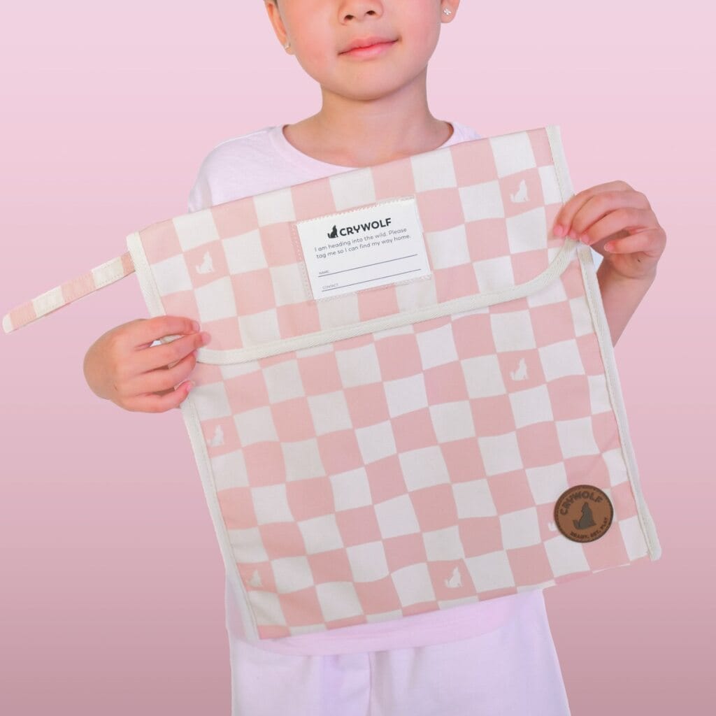 Book Bag - Pink Check - Parnell Baby Boutique