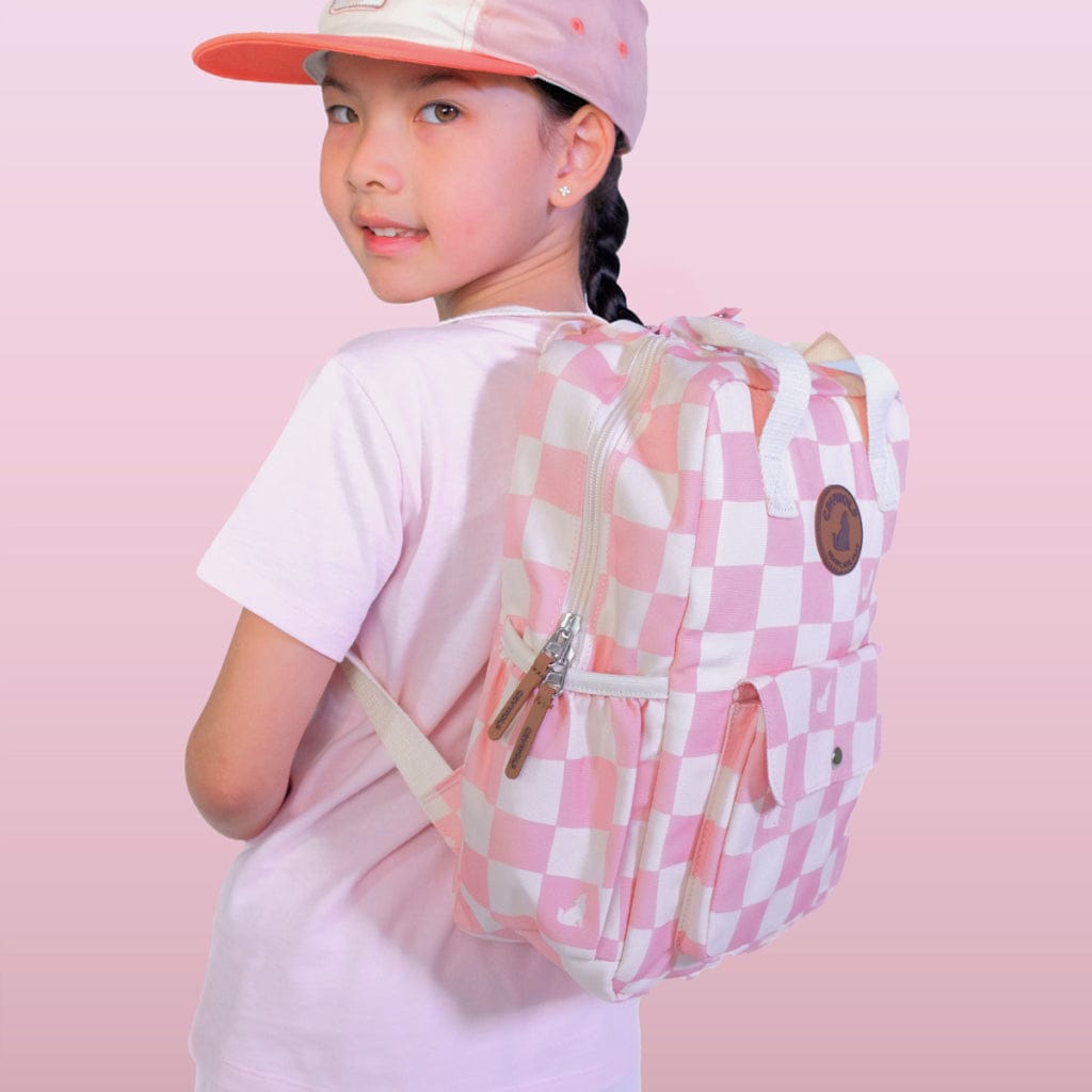 Crywolf Bags Mini Backpack - Pink Check