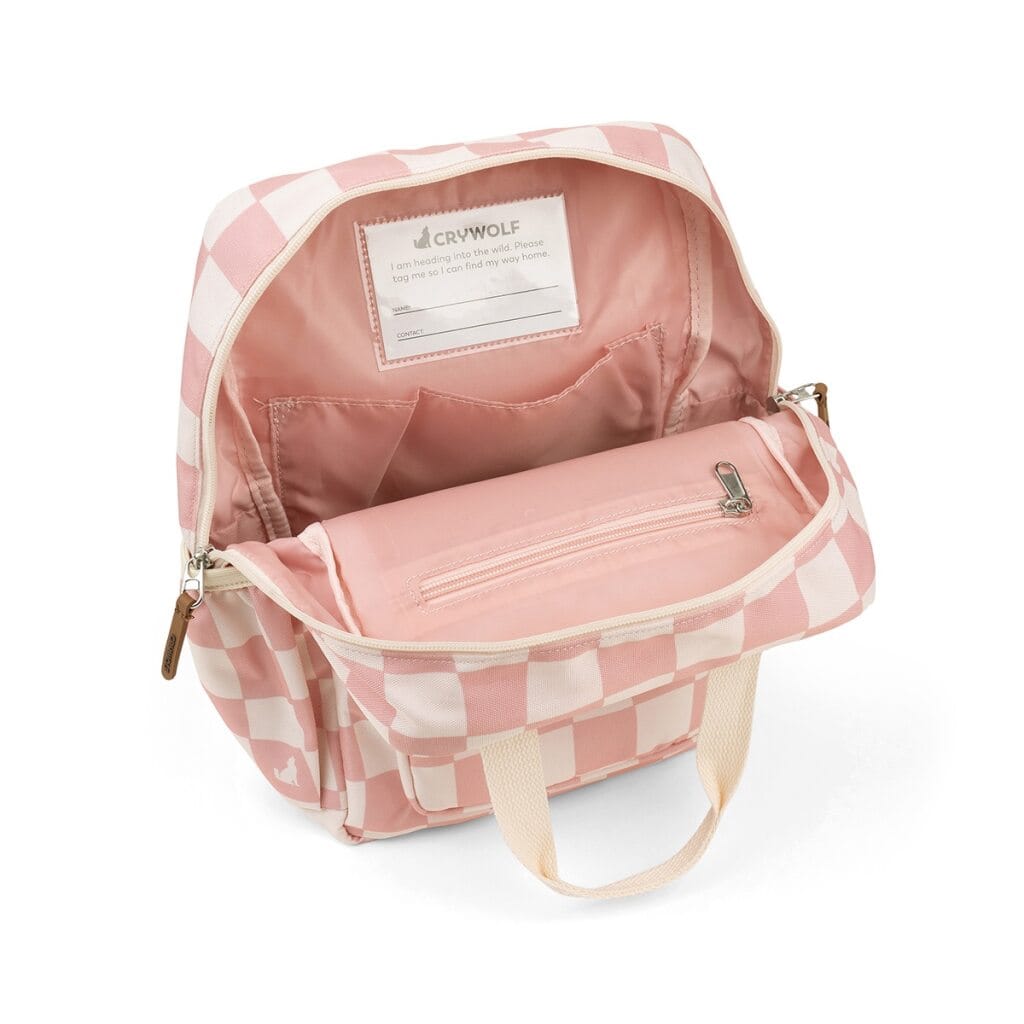 Crywolf Bags Mini Backpack - Pink Check