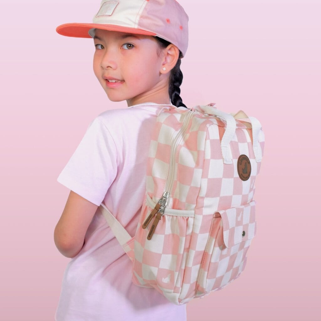 Mini Backpack - Pink Check - Parnell Baby Boutique