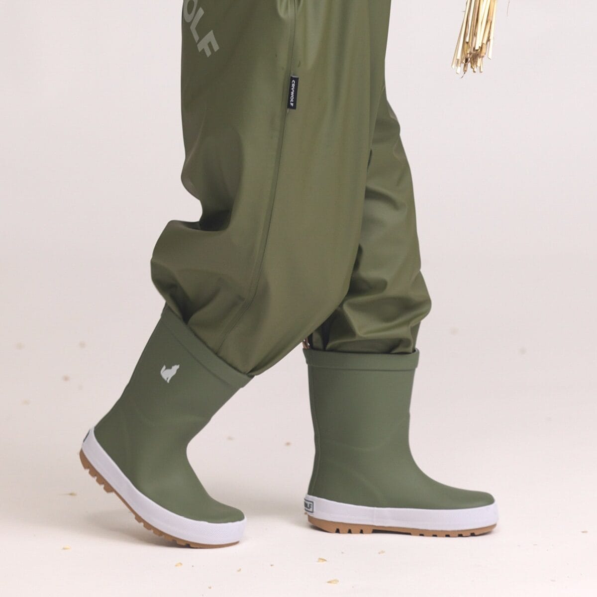 Crywolf Boys Shoes Rain Boots - Olive