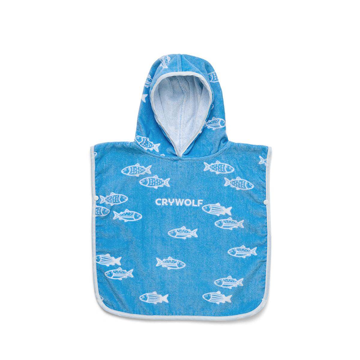 Crywolf Boys Swimwear Baby Hooded Towel - Fish School