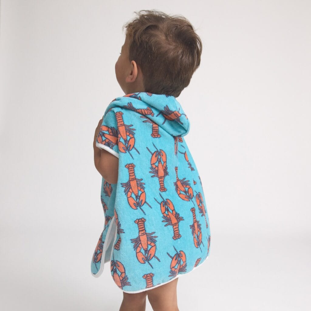Crywolf Boys Swimwear Baby Hooded Towel - Little Lobsters