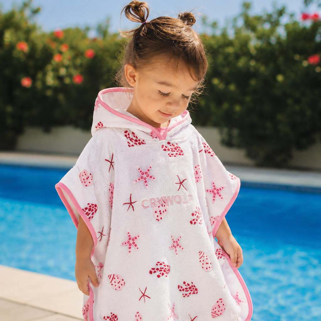 Crywolf Boys Swimwear Baby Hooded Towel - Little Shell