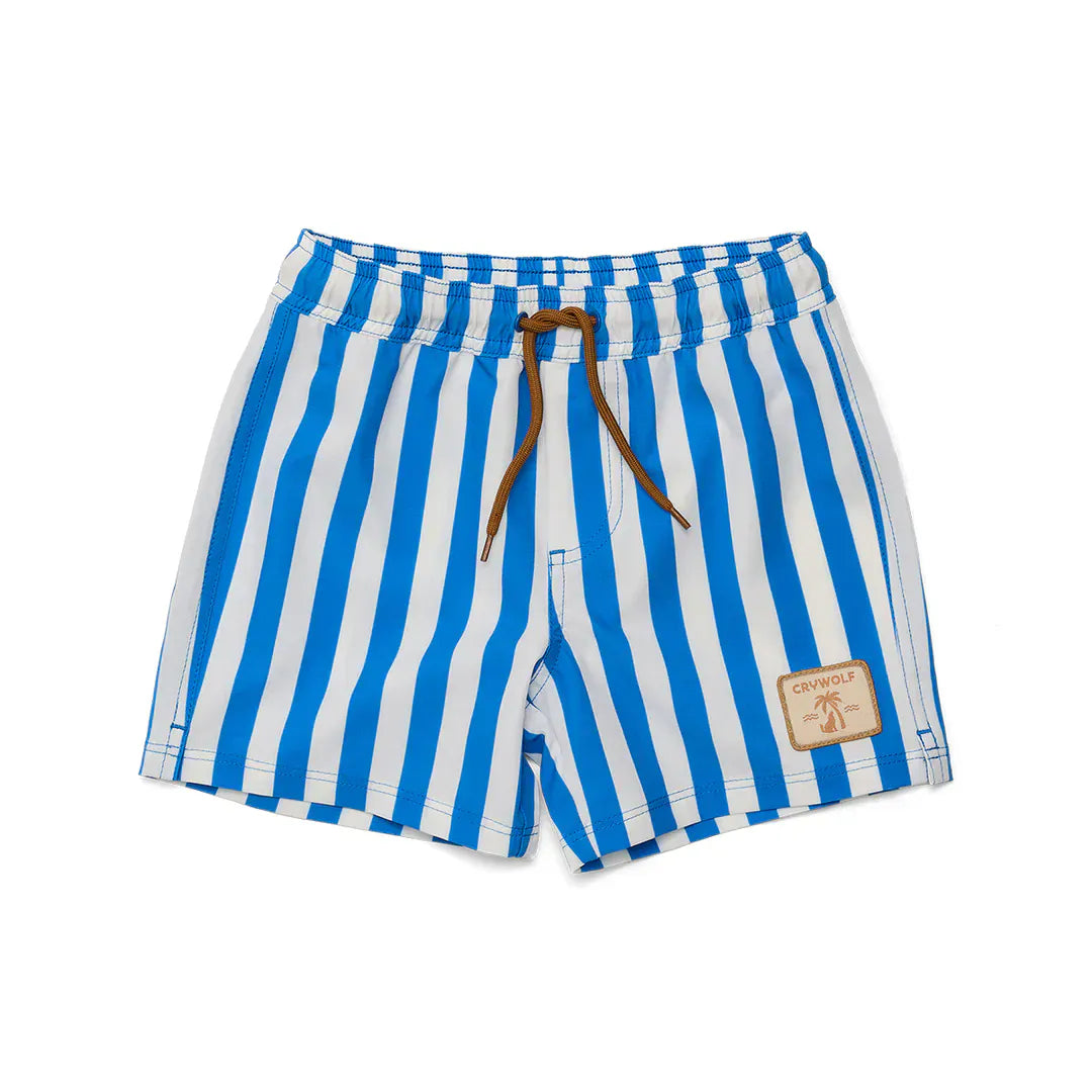 Crywolf Boys Swimwear Deep Ocean Stripe Board Shorts