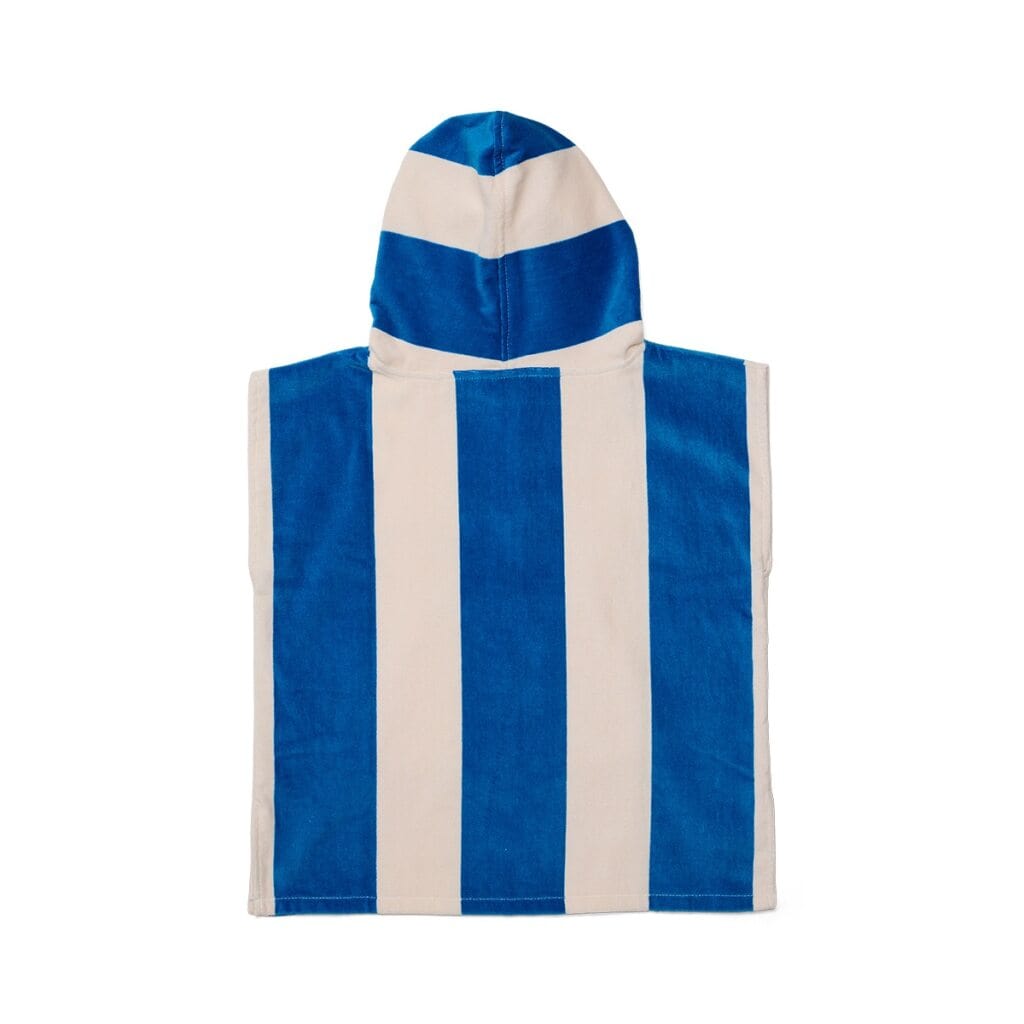 Crywolf Boys Swimwear Hooded Towel - Deep Sea Stripe