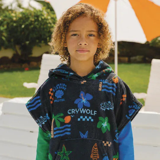 Crywolf Boys Swimwear Hooded Towel - Seaside Motel