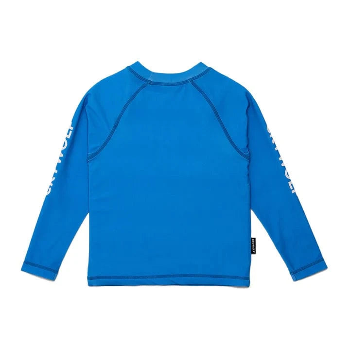 Crywolf Boys Swimwear Long Sleeve Rash Vest - Deep Sea Blue