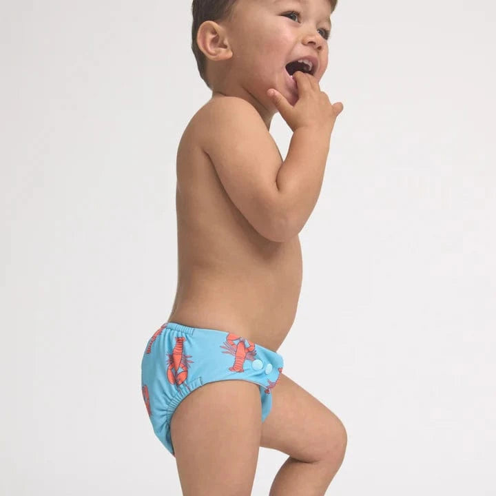 Crywolf Boys Swimwear Reusable Swim Nappy Little Lobsters