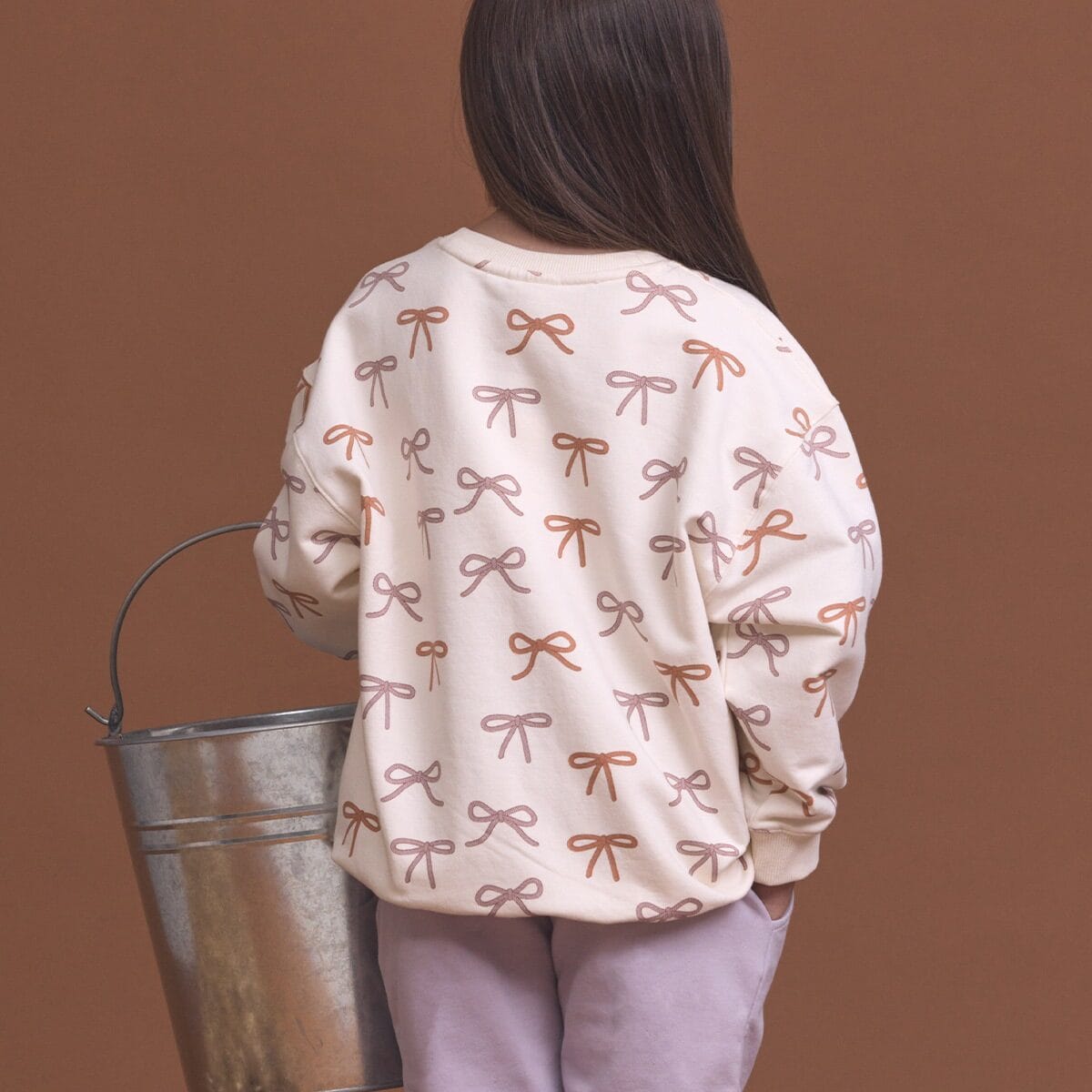 Crywolf Girls Jacket Chill Sweater Bows