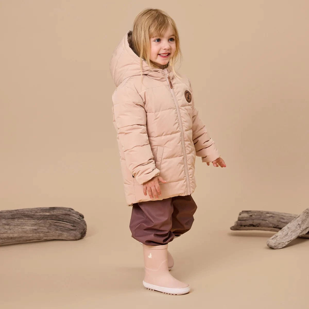 Crywolf Girls Jacket REVERSIBLE ECO-PUFFER Daisy Floral