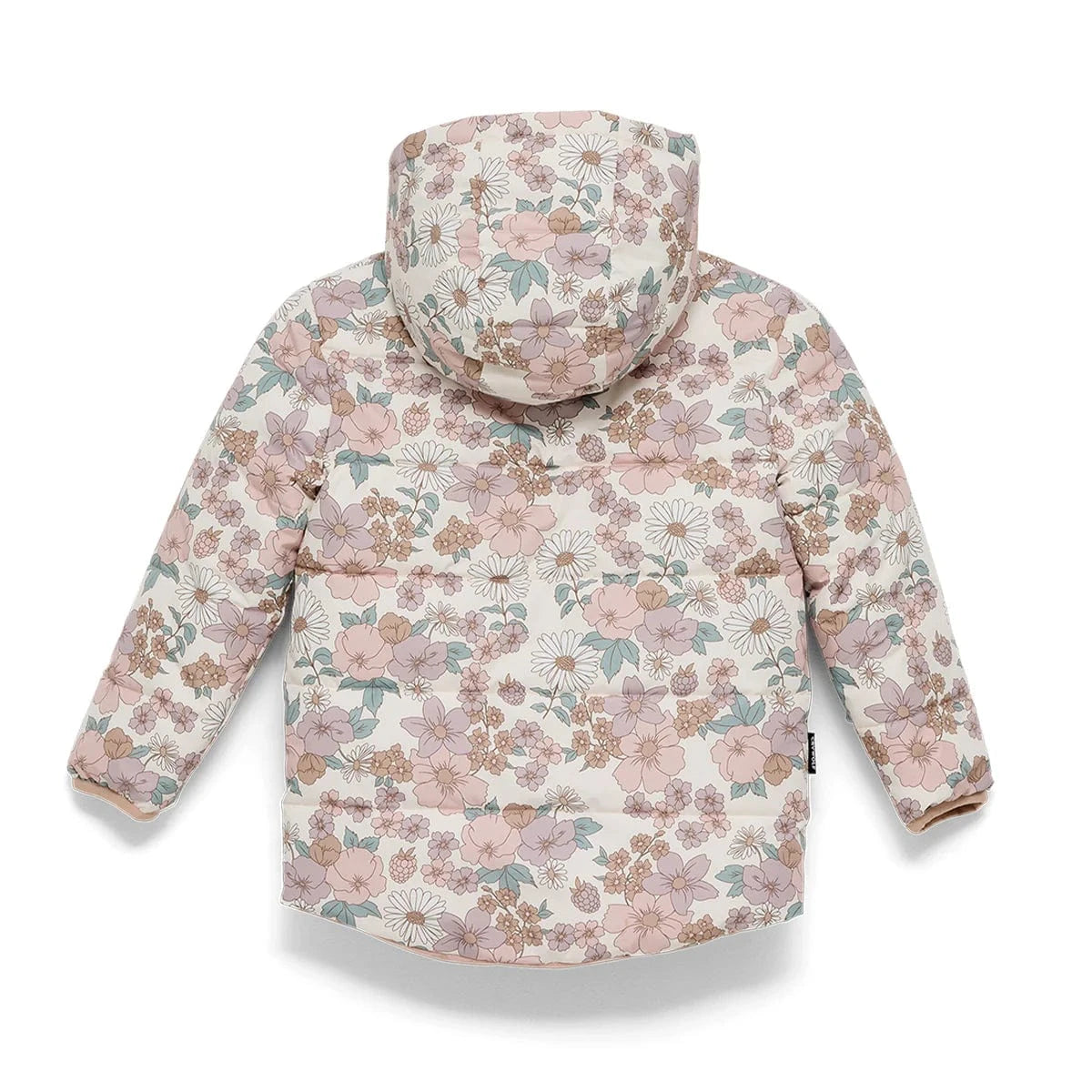 Crywolf Girls Jacket REVERSIBLE ECO-PUFFER Daisy Floral
