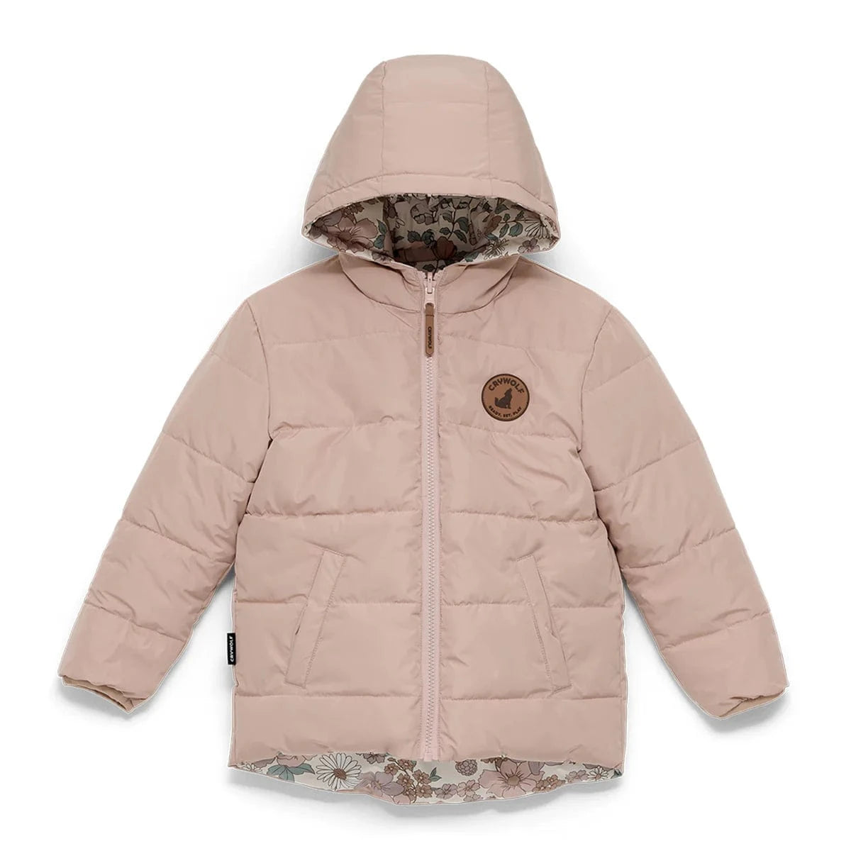 Crywolf Girls Jacket REVERSIBLE ECO-PUFFER Daisy Floral
