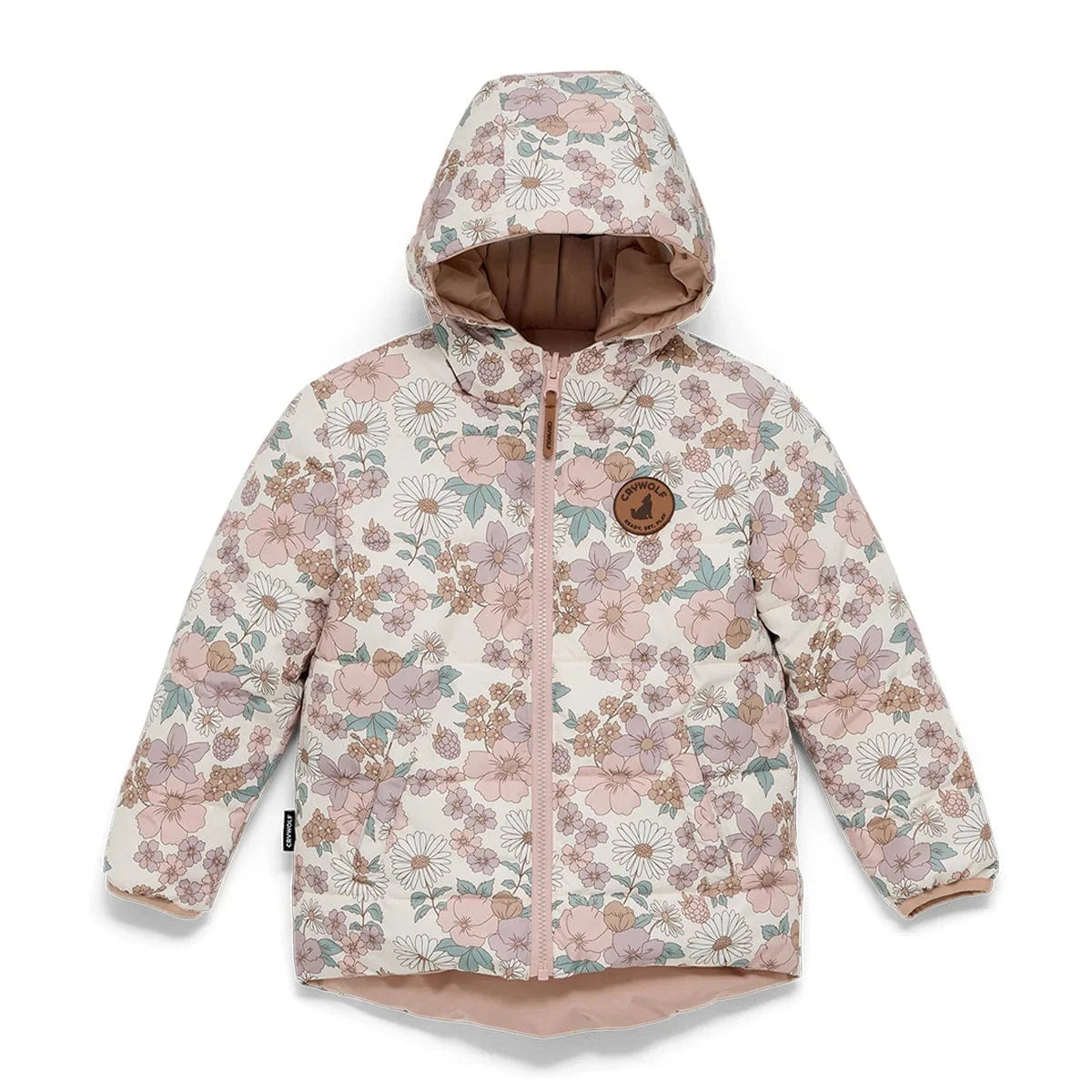 Crywolf Girls Jacket REVERSIBLE ECO-PUFFER Daisy Floral