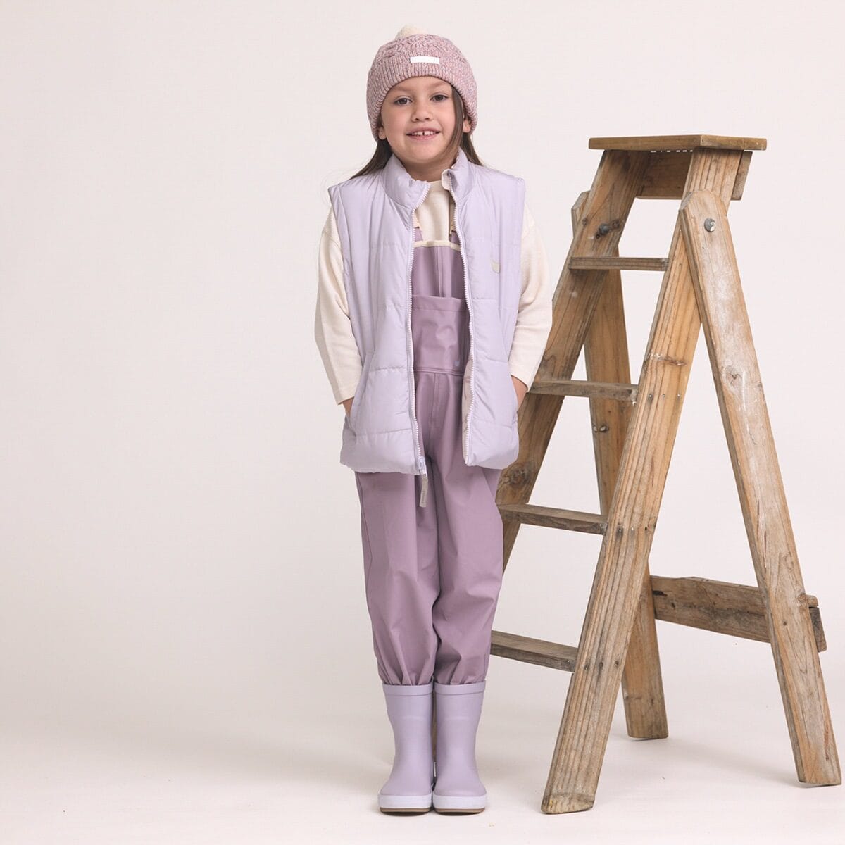 Crywolf Girls Jacket REVERSIBLE ECO-PUFFER VEST Bows