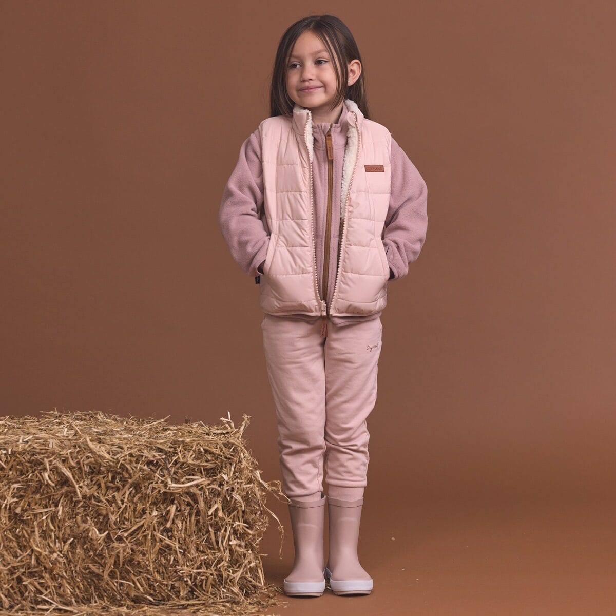 Crywolf Girls Jacket REVERSIBLE YETI VEST Harvest Colourblock