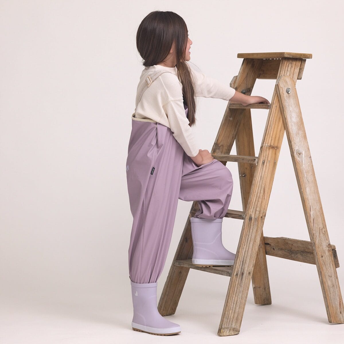 Crywolf Girls Pants RAIN OVERALLS Heather