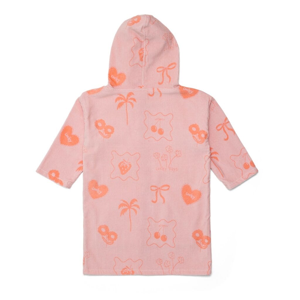 Crywolf Girls Swimwear Everywhere Zip-Up Towel - Pink