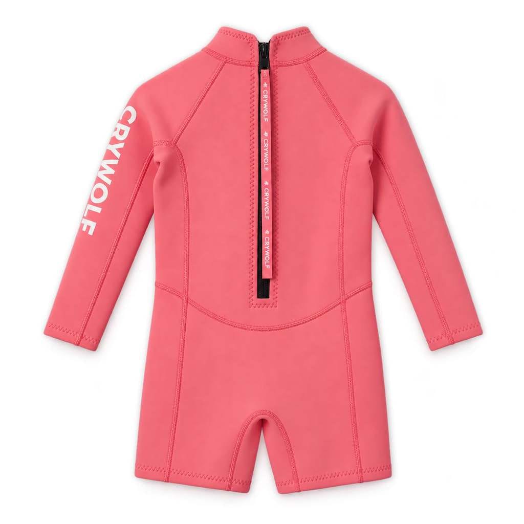 Crywolf Girls Swimwear LONG SLEEVE WETSUIT Flamingo Pink