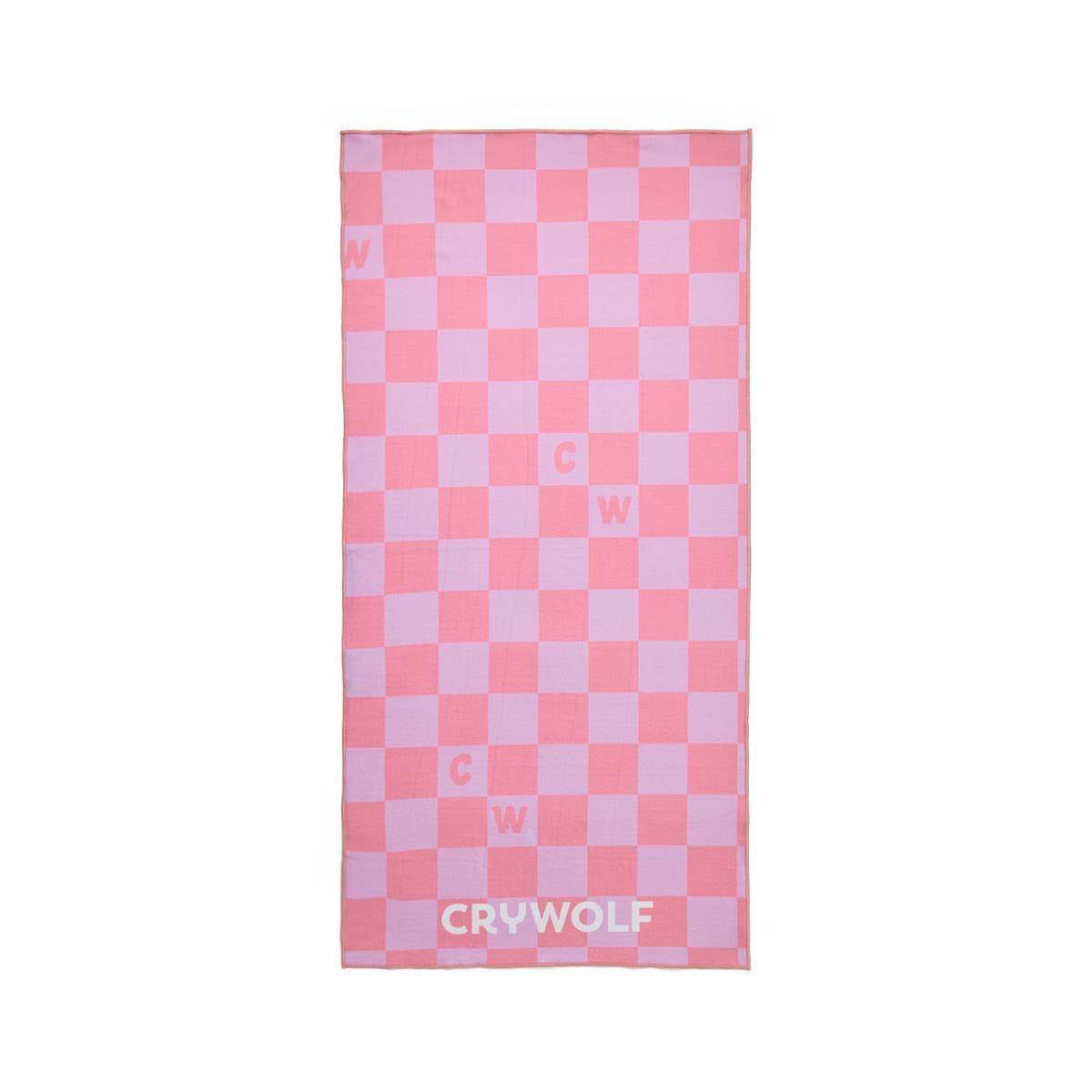Crywolf Girls Swimwear RAPID DRY TOWEL Flamingo Check