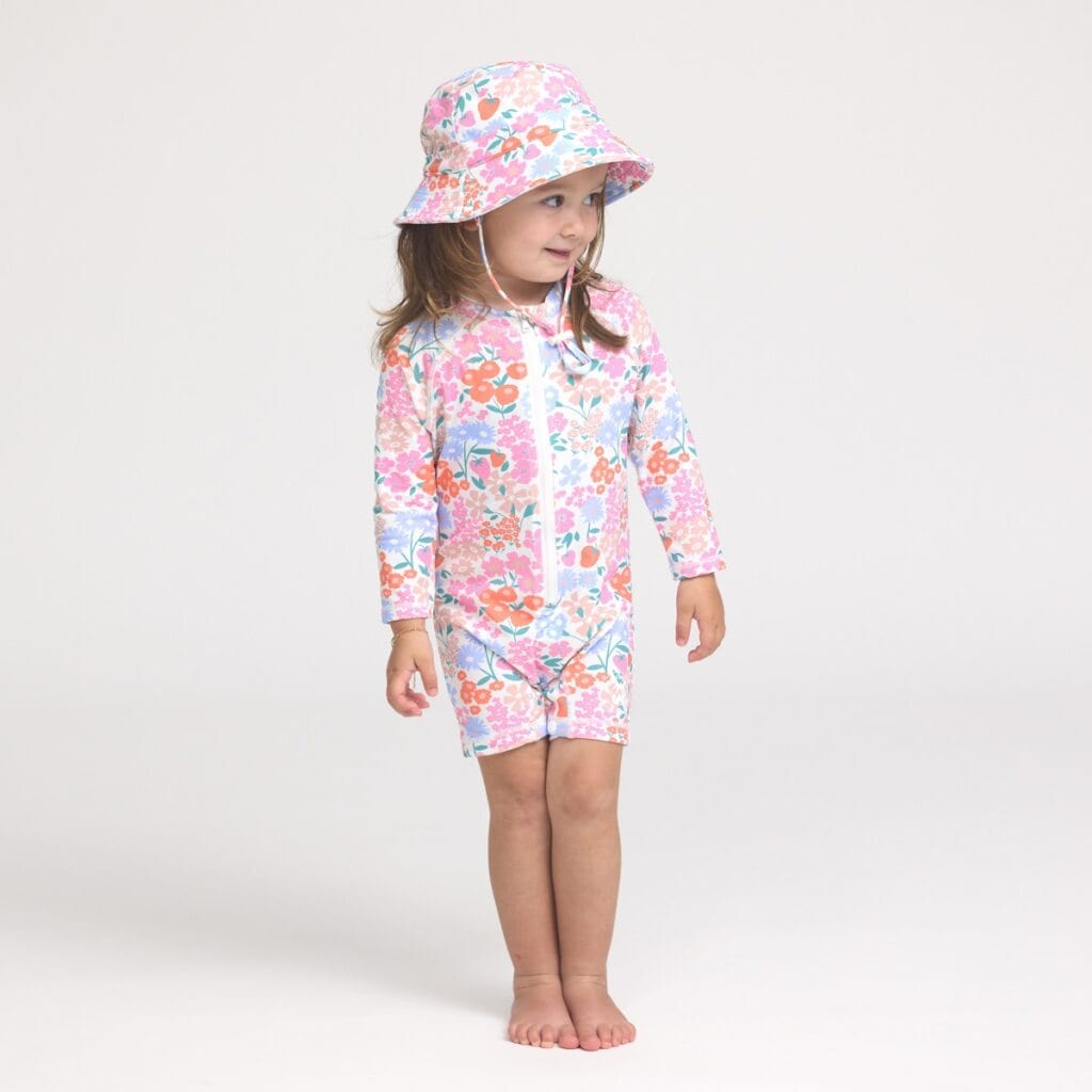 Crywolf Girls Swimwear Rashsuit Berry Garden